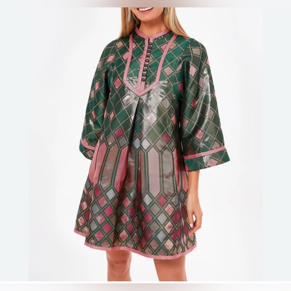 NWT TUCKERNUCK Metallic Mosaic Indre Dress Size Large - Picture 1 of 6